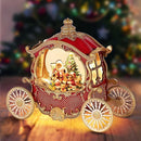 Carruagem natalina com globo de neve e música (PROMOÇÃO)