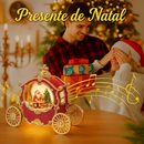 Carruagem natalina com globo de neve e música (PROMOÇÃO)