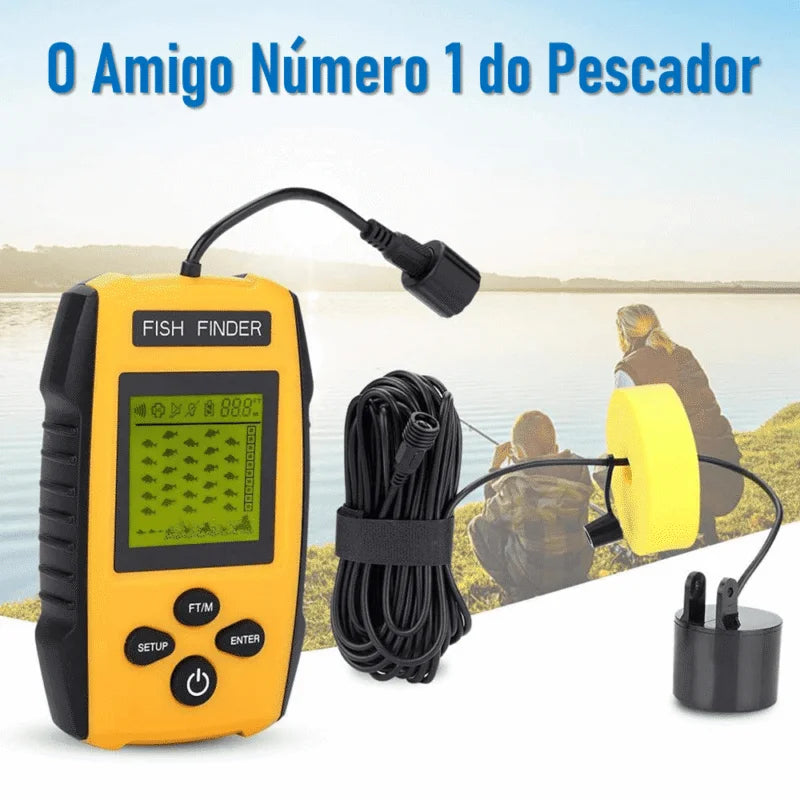 Localizador de Peixes Portátil com Sonar Profissional (PROMOÇÃO)