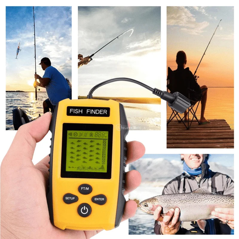 Localizador de Peixes Portátil com Sonar Profissional (PROMOÇÃO)