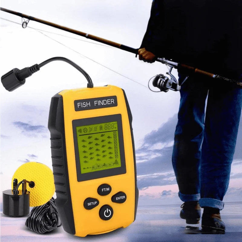 Localizador de Peixes Portátil com Sonar Profissional (PROMOÇÃO)