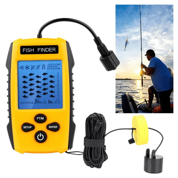 Localizador de Peixes Portátil com Sonar Profissional (PROMOÇÃO)